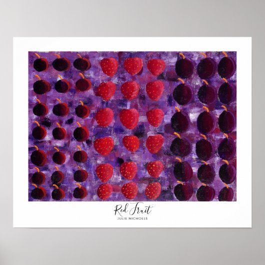 Schilderij van rood fruit poster (Voorkant)