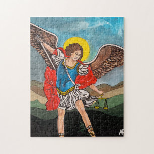 Schilderij van Sint-Michaël de Aartsengel door Alf Legpuzzel