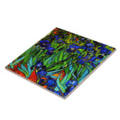 Schilderij van Van Gogh, Irissen, Tegeltje (Zijkant)