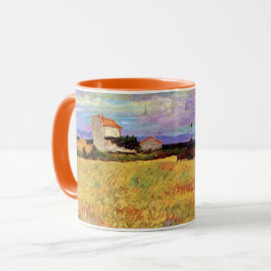 Schilderij van Vincent van Gogh, graanveld, Mok
