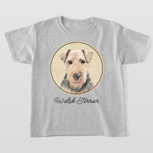 Schilderij van Welsh Terrier - Mooie Originele Hon T-shirt