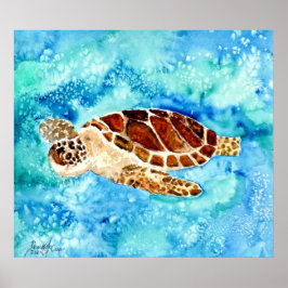 schilderij van zeeen schilderij op canvas sealife  poster