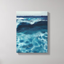Schilderij van zeegetijde - Illustratie van stille