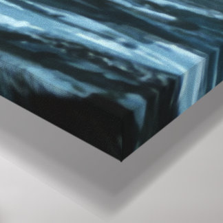 Schilderij van zeilen op de oceaan canvas afdruk