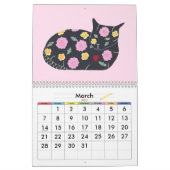 Schilderijen Kunstwerk van de Kalender van Katten (Mar 2027)