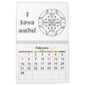 Schilderijen Kunstwerk van de Kalender van Katten (Feb 2027)