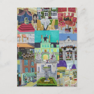 Schilderijen/Peintures van Fontainebleau, FRANKRIJ Briefkaart