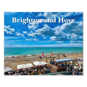 Schilderijen van Brighton en Hove Beach Foto Afdruk