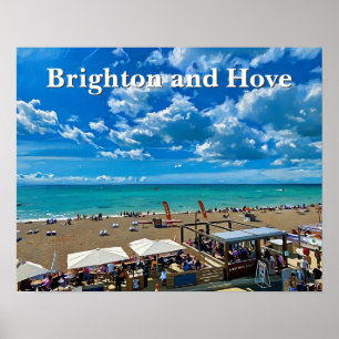 Schilderijen van Brighton en Hove Beach Poster