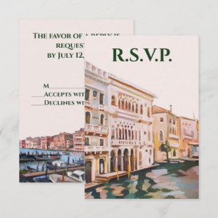 Schilderijen van Grand Canal, Venetië, Italië Huwe RSVP Kaartje