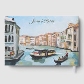 Schilderijen van Venetië, Italië Gastenboek (Achterkant)