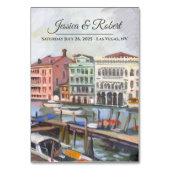 Schilderijen van Venetië, Italië Kaart (Achterkant)