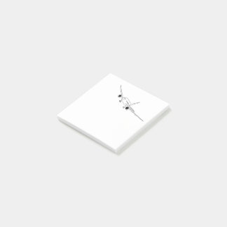 Schildering van het vliegtuig post-it® notes