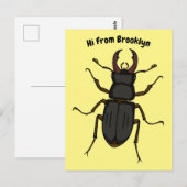 Schildering van keverinsecten briefkaart (Voorkant / Achterkant)