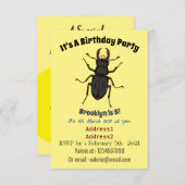 Schildering van keverinsecten kaart (Voorkant / Achterkant)