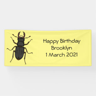 Schildering van keverinsecten spandoek