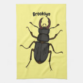 Schildering van keverinsecten theedoek (Verticaal)