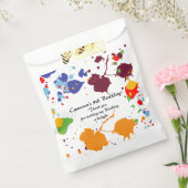 Schilderkleurig 9e verjaardag bedankzakje (Gezegeld)