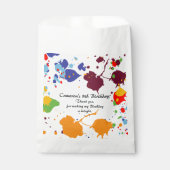 Schilderkleurig 9e verjaardag bedankzakje (Voorkant)