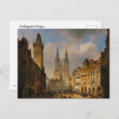 schilderkunst Praag City Uitzicht Tsjechië Briefkaart (Voorkant / Achterkant)