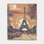  schilderkunst van Parijs Fleece Deken (Voorkant)
