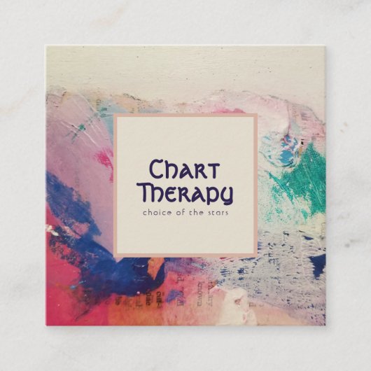 Schilderpalet Vierkante Visitekaartje (Voorkant)