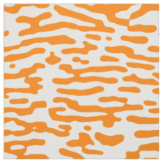 Schilderpatroon van oranje en witte vis stof
