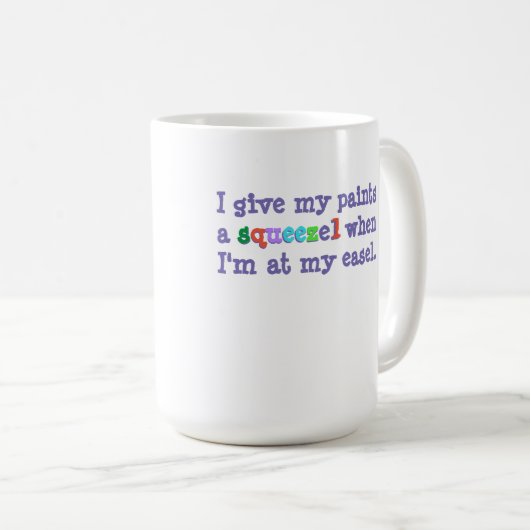 Schilders: Creëer je eigen mok met mijn pakkende w (Voorkant rechts)