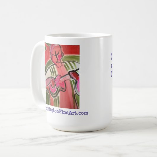 Schilders: Creëer je eigen mok met mijn pakkende w (Voorkant links)