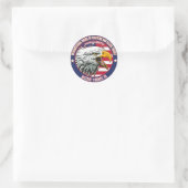 Schilders Union District 35 Eagle Logo Ronde Sticker (Tas)