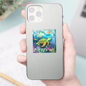 Schilderschildpad Sticker (Telefoon)