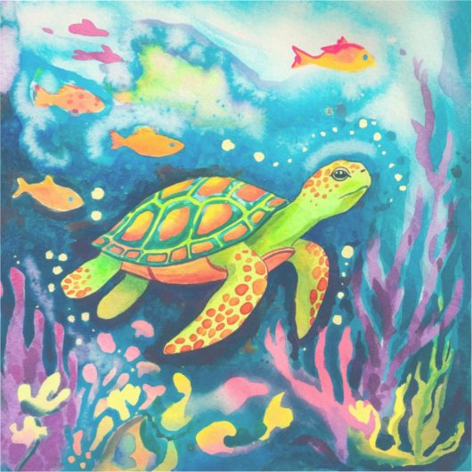 Schilderschildpad Sticker (Voorkant)