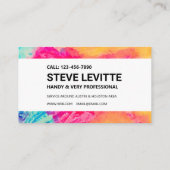 Schilderservice / visitekaartje taak (Achterkant)