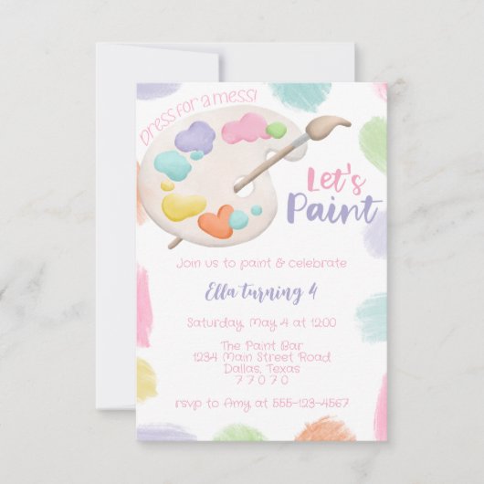 Schildersfeest Uitnodiging (Voorkant)