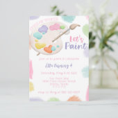 Schildersfeest Uitnodiging (Staand voorkant)