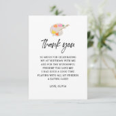 Schildersfeestje 1e verjaardagsfeestje Bedankt (Staand voorkant)