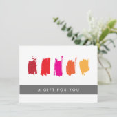 Schilderstalen Rood/Oranje Cadeaucertificaat (Staand voorkant)