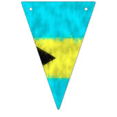 Schildertekening van bahamasolie vlaggetjes (Eerste vlag)