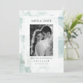 Schildertextuur foto save the date (Staand voorkant)