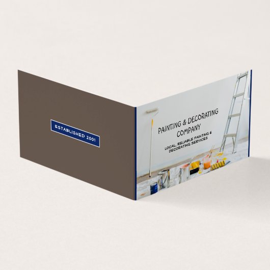 Schilderuitrusting, Schilder & Decorator Foto Visitekaartjes (Buitenkant)