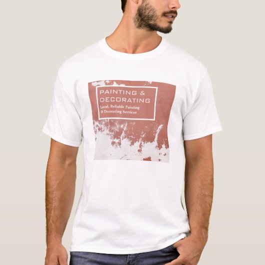 Schilderwand, schilder en decorator t-shirt (Voorkant)