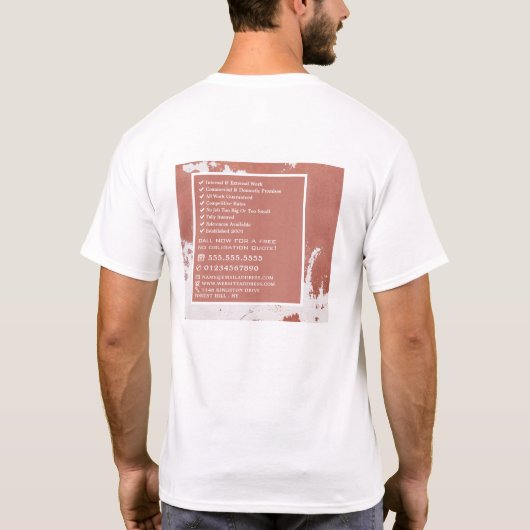 Schilderwand, schilder en decorator t-shirt (Achterkant)