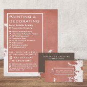 Schilderwand, schilder en decorator visitekaartje