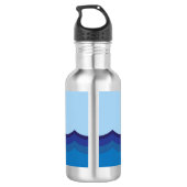 Schildhaai: naam roestvrij stalen flesje waterfles  (Achterkant)