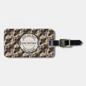 Schildhuid, Python, Anaconda, huid, reptiel, croco Bagagelabel (Voorkant horizontaal)