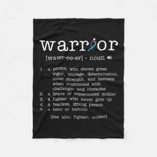 Schildklierkanker bewustzijnsondersteunend lint fleece deken