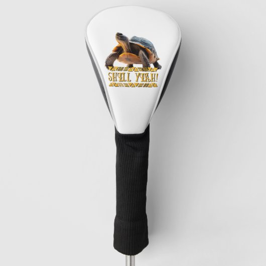 Schildpad 001 Schelp Ja! Golfheadcover (Voorkant)