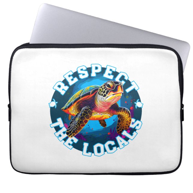 Schildpad 001 Shell Ja! Laptop Sleeve (Voorkant)