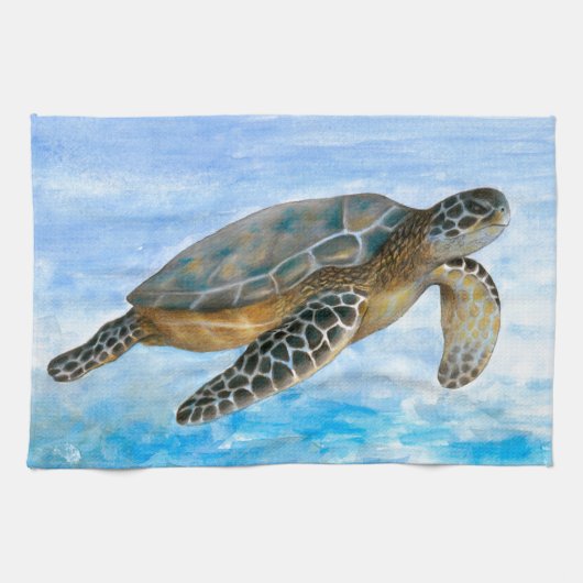 Schildpad 1 theedoek (Horizontaal)