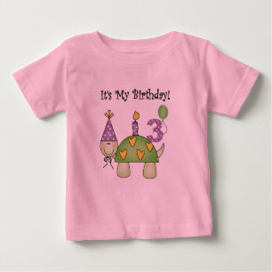 Schildpad 3e verjaardag Tshirts en geschenken